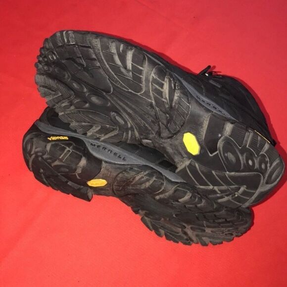Merrell Moab 3 Hiking Boots Men\'s All-Black Athletic Shoes Size 12 USA #J99739
